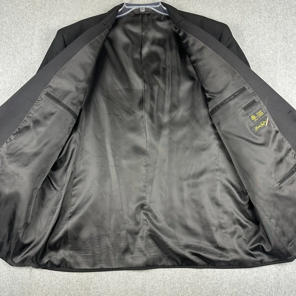 Buona Sera Tuxedo Suit Jacket Mens 50R Black Wool Notch Dinner Classic Formal